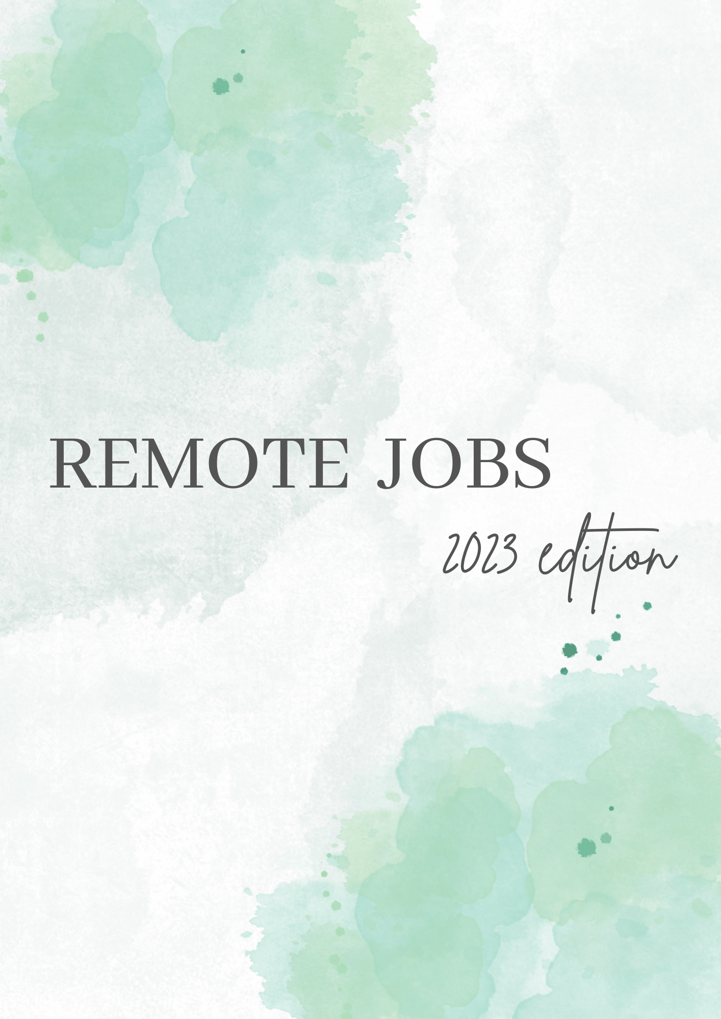 Remote Jobs 2023